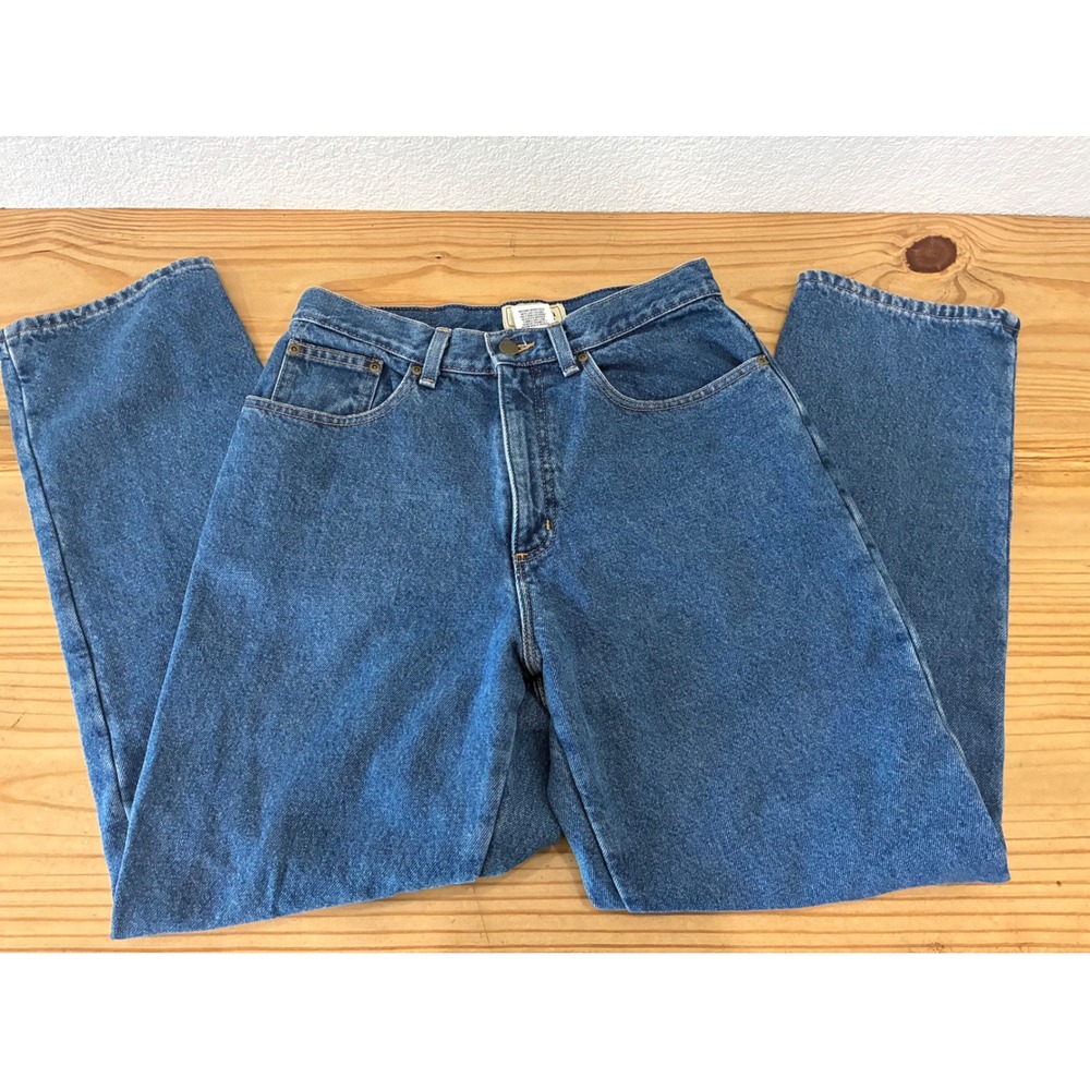 Vintage LL Bean Flannel Lined Jeans Women's 10 Reg Relaxed Fit Blanket Lined